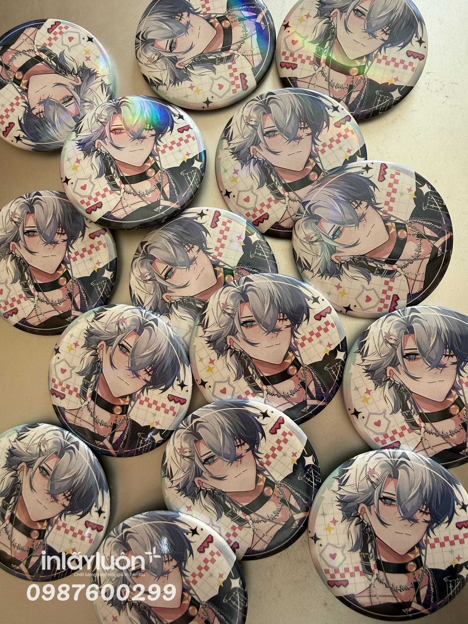 Pin 58mm Đế nhựa