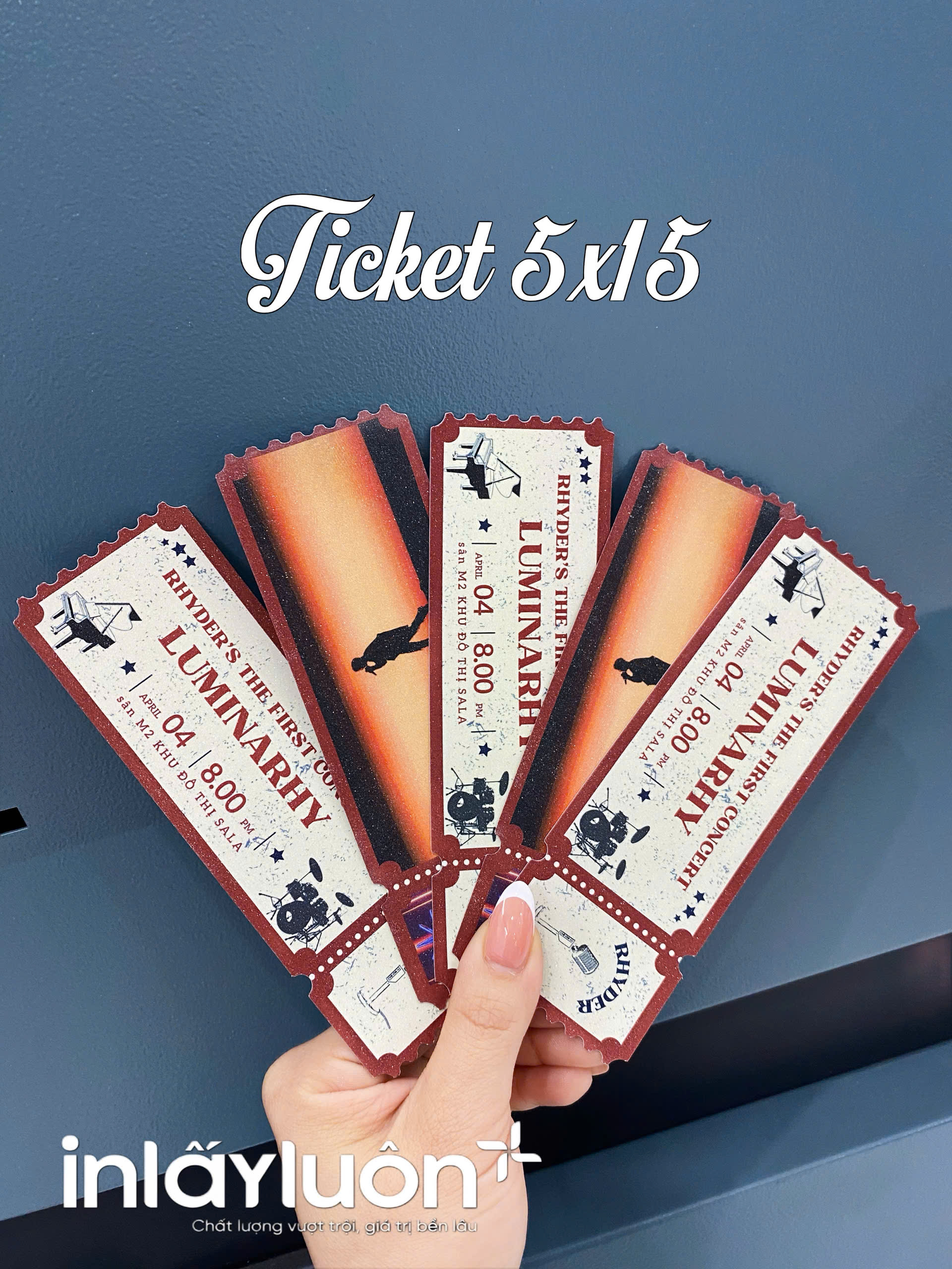 Ticket răng cưa 5x15cm_DIECUT (Theo hình)