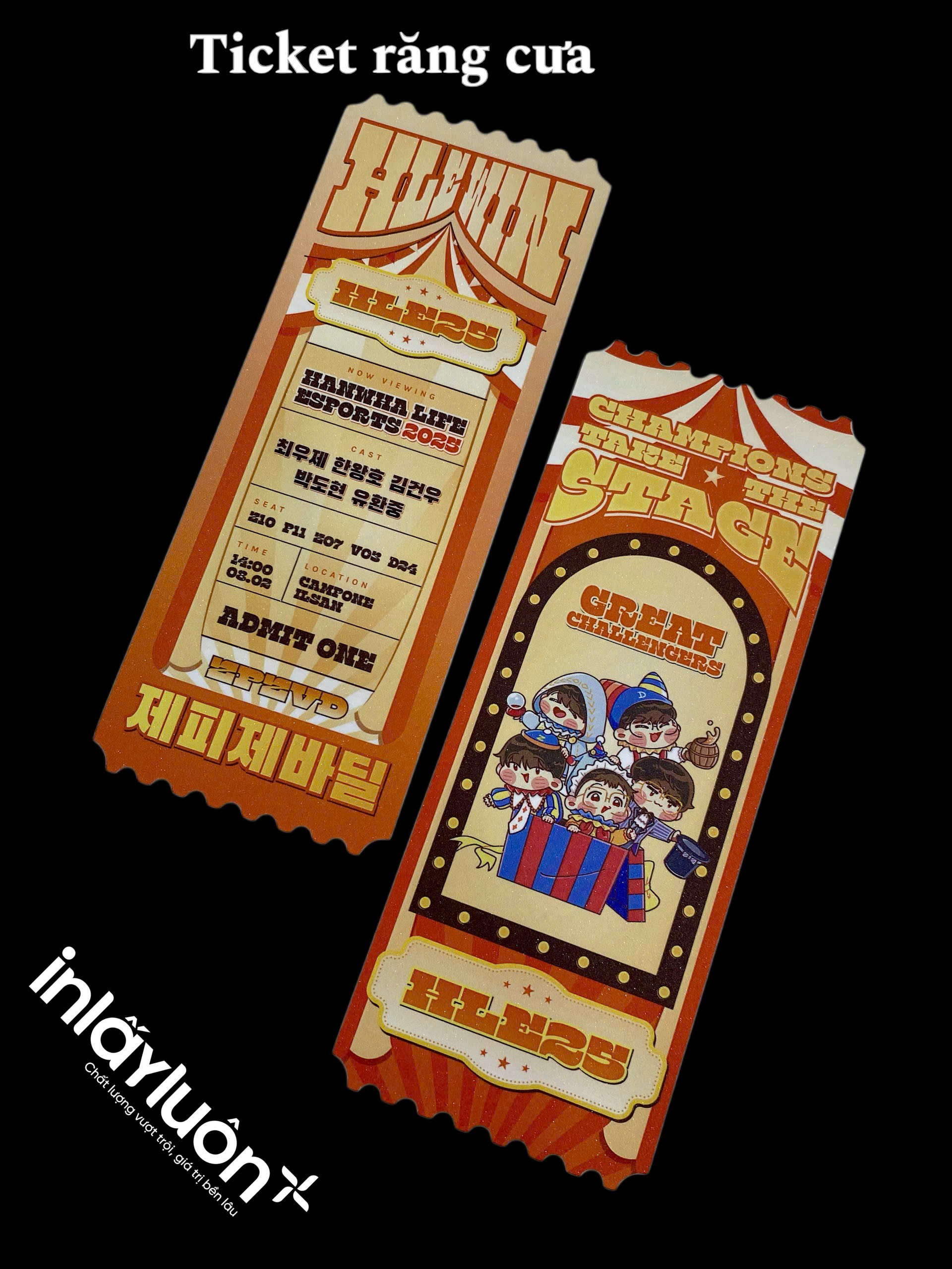 Ticket răng cưa 5x15cm_DIECUT (Theo hình)